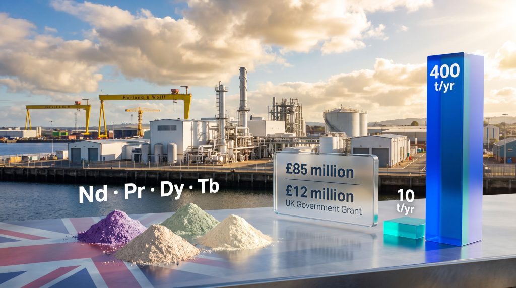 Belfast Rare Earths Recycling Plant by Ionic Technologies