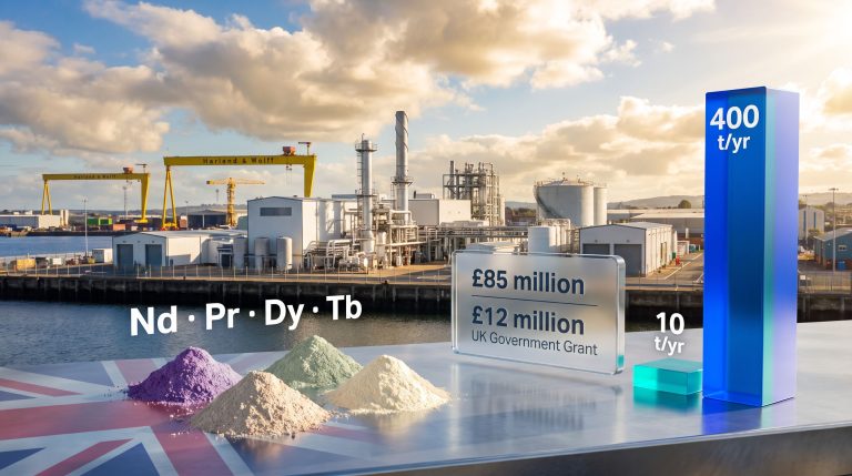 Belfast Rare Earths Recycling Plant by Ionic Technologies