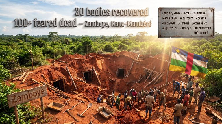 CAR Gold Mine Collapse Kills 30+ in Zamboye