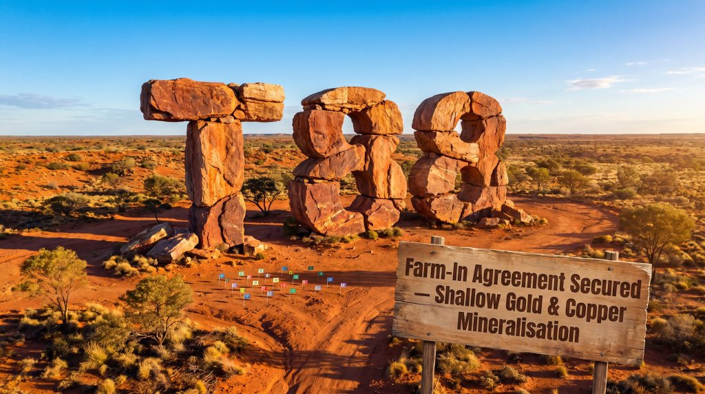 Taiton Resources Ltd-T88-Shallow gold and copper mineralisation site