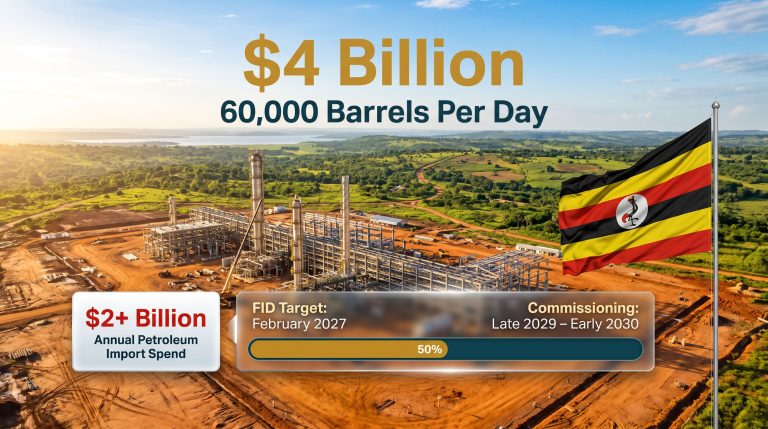 Uganda Kabaale Refinery Delay: FID Pushed to 2027