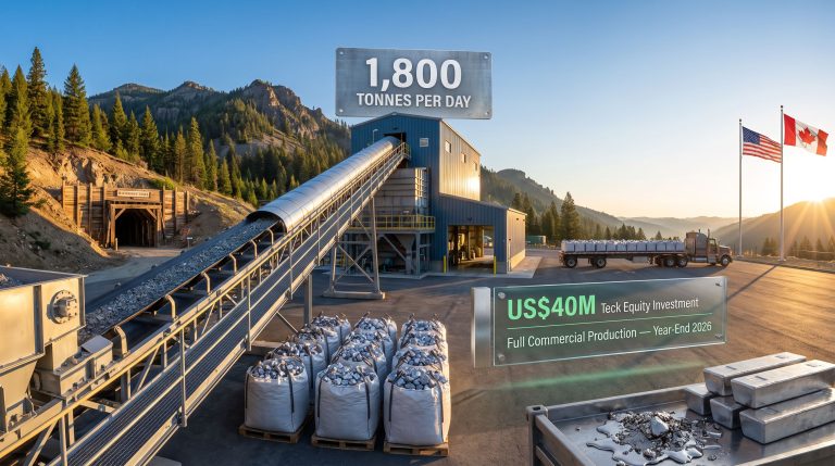 Bunker Hill Ships First Concentrate to Teck's Trail