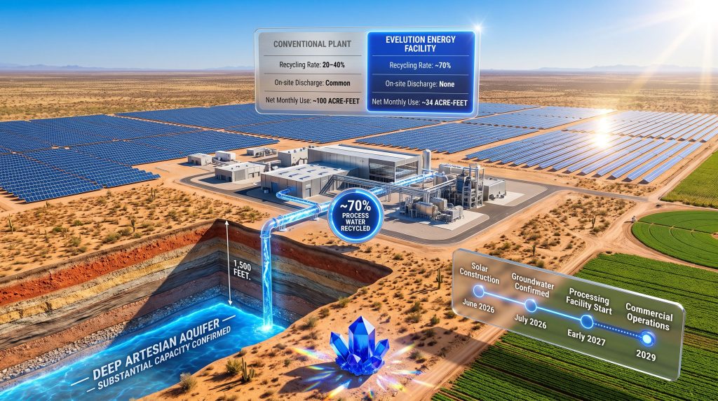 Yuma Groundwater Confirmed for EVelution Cobalt Plant
