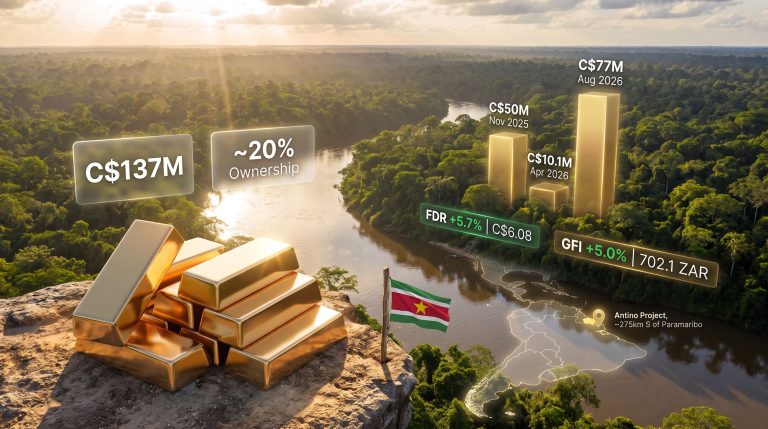 Gold Fields Backs Founders Metals' Antino Gold Project