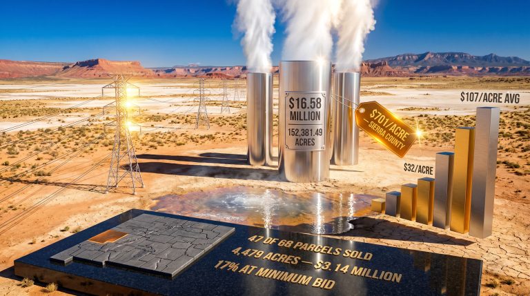 New Mexico Geothermal Lease Bid Sets Record at $701/Acre