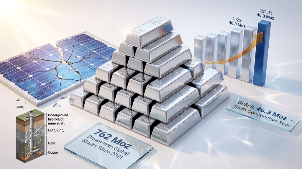 Silver Market Deficit Widens Despite Falling Solar Demand
