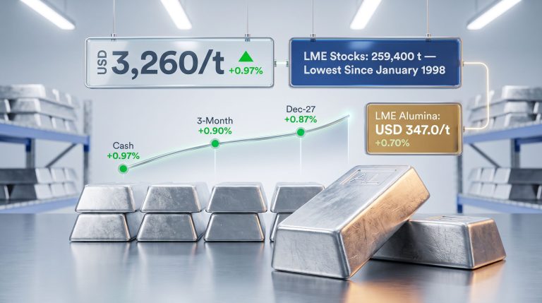 LME Aluminium Prices Rise as Exchange Stocks Hit Lows