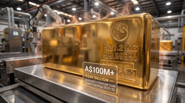 Perth Mint's World's Largest Gold Bar: 521.2kg
