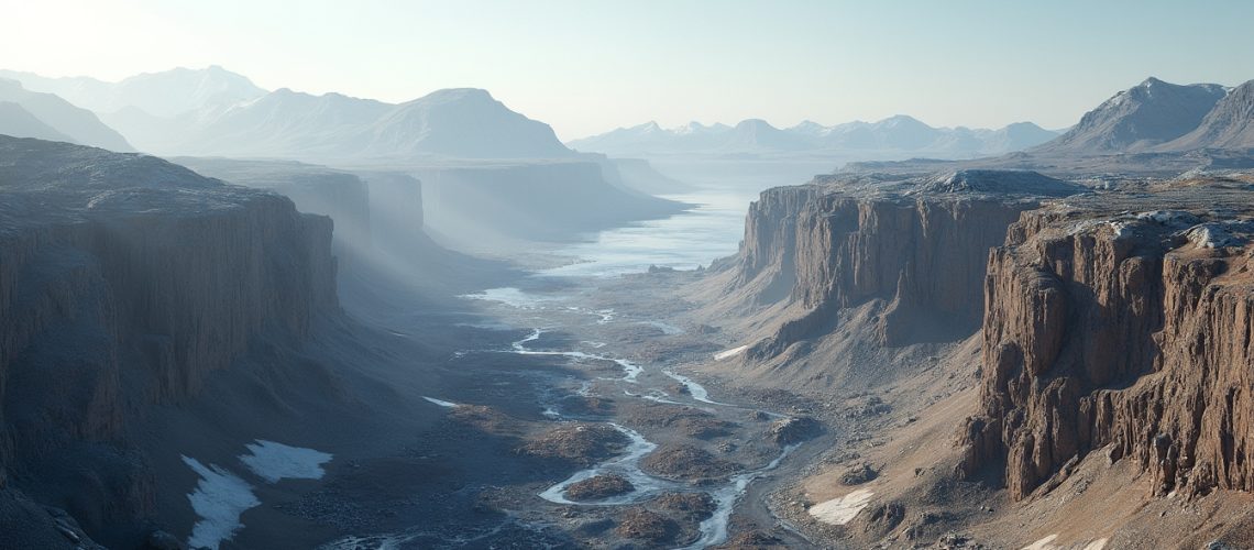 Scenic canyon landscape, potential lithium site.