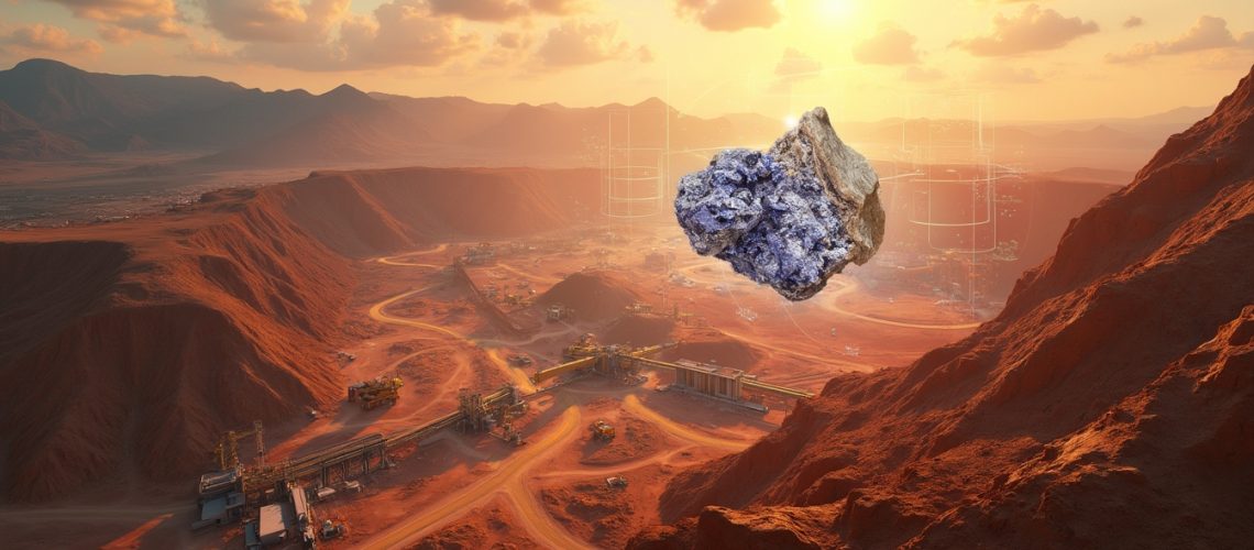 Mining landscape with mineral resources amidst takeover attempt.