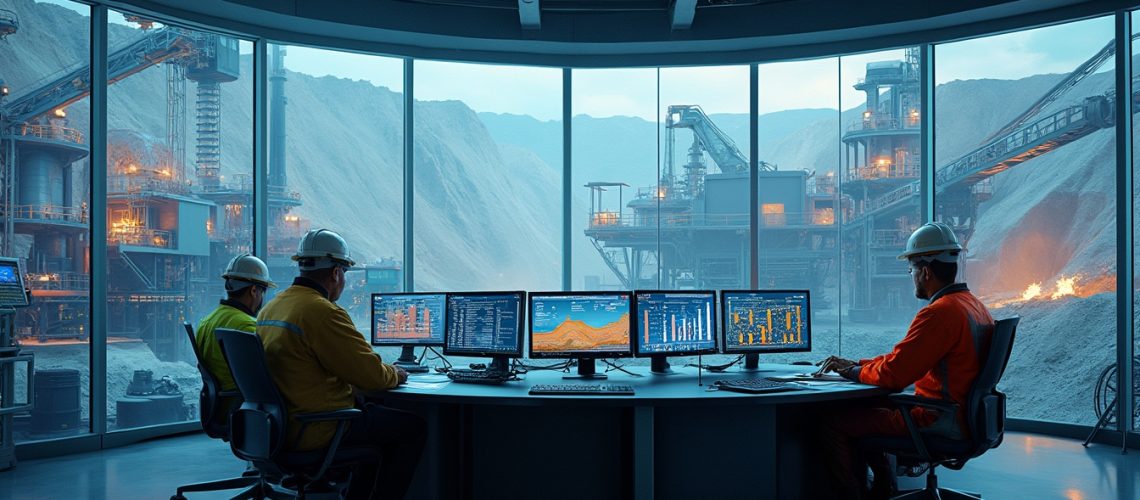 Mining control room, Sibanye Stillwater operations.