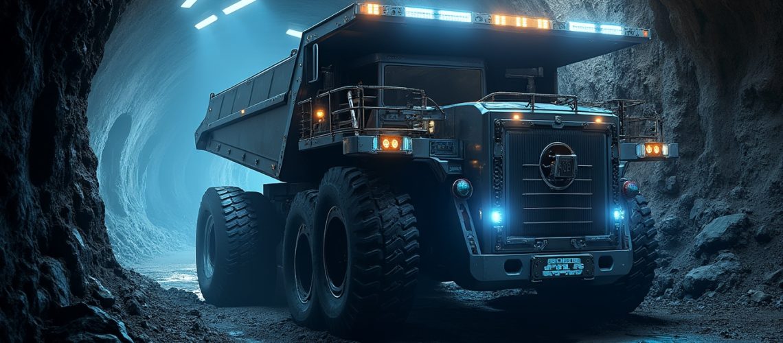 Advanced underground mining trucks technology.