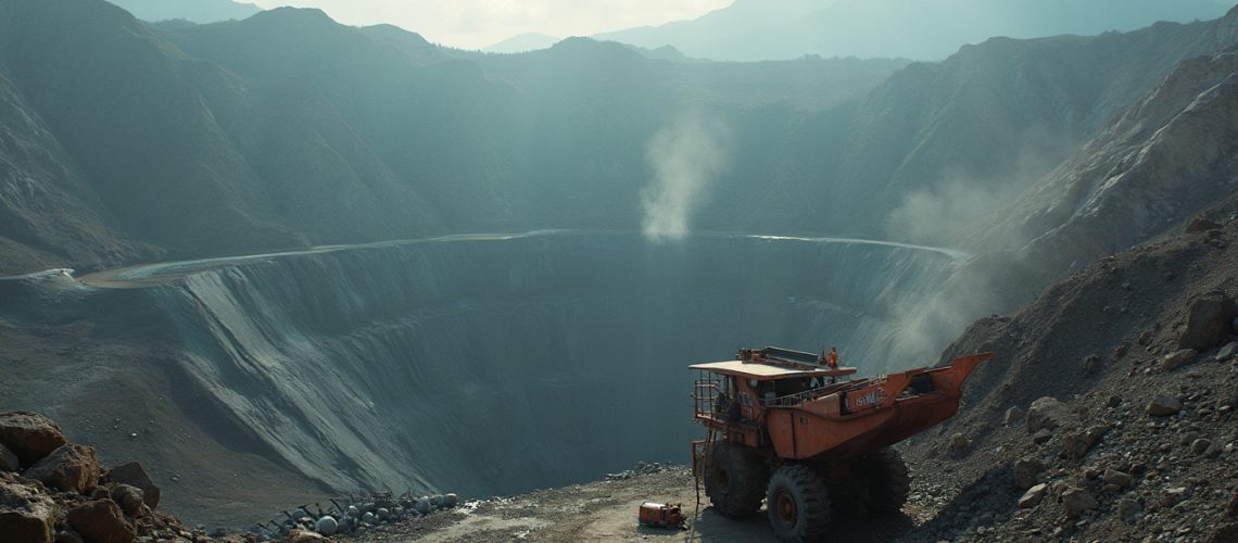 Mining machinery at Panama copper mine.