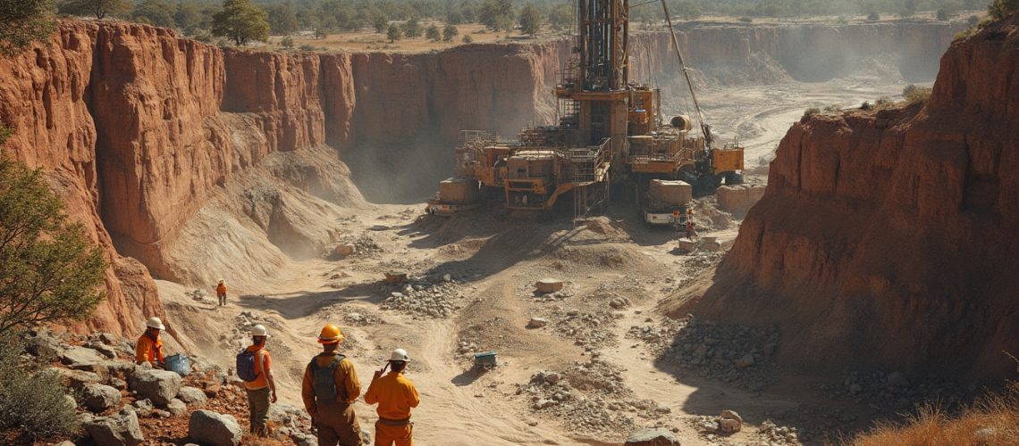 Mining operation at Trigg Minerals Wild Cattle Creek.